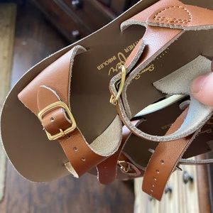 Saltwater sandals Hoy Leather sandals. Toddler 9. Boy or girl. New never worn.